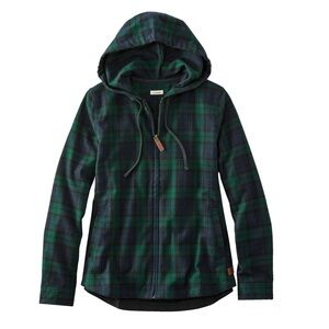 L.L.Bean Scotch Plaid Flannel Hoodie